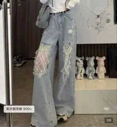SHEIN ダメージ デニムパンツのサムネイル