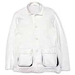 Y's for men ワイズ ニットジャケット カーディガン 白 ポケットのサムネイル