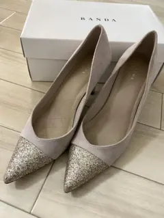 値下げ中　ランダ　パンプス　グリッター