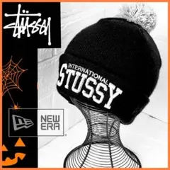 STUSSY ステューシー×NEW ERAニューエラ✪ボンボンニット帽コラボ