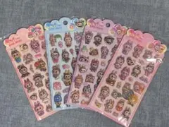 ラブブのコラボボンボンシール4点セット