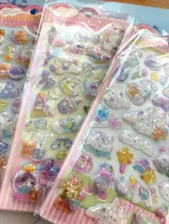 *ぷくぷくシール 3枚セット