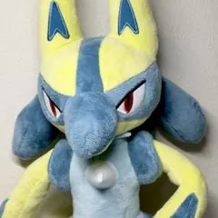 ポケットモンスター 　めちゃもふぐっとぬいぐるみ　黄色いルカリオ