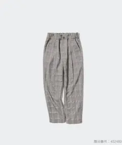 ユニクロ　GIRLSタックワイドテーパードパンツ　130