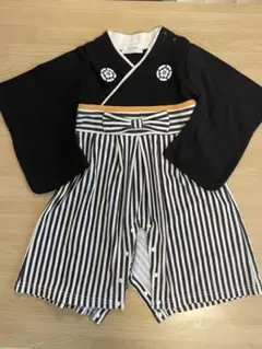 80 袴ロンパース はかま ロンパース ベビー 男の子 着物 Aenak