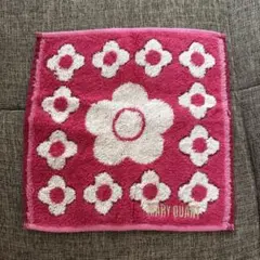 MARY QUANT マリクワ ハンカチ ハンドタオル ピンク 赤のサムネイル