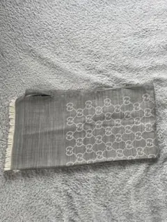 GUCCI GGロゴ ストール グレー系