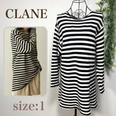 CLANE クラネ　ルーズヴィンテージ ロングスリーブトップス　ボーダー
