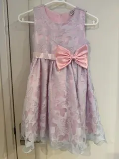蝶々柄 フォーマルドレス 130cm ピンク