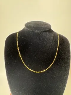 K18ゴールドビーズネックレス2.03g