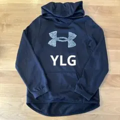 アンダーアーマー　YLG 女の子　黒パーカー　150