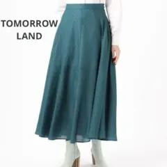 新品★ 手洗可 フレアスカート グリーン TOMORROWLAND ¥23100