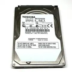 A157　⭐️東芝HDD 750GB 2.5インチ 36344時間のサムネイル