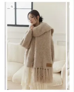 新品★試着のみpolaura ポローラ　マフラーセットオーバーサイズカーディガン マフラーセットオーバーサイズカーディガン – poláura OFFICIAL ONLINE