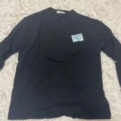 WEGO 長袖Tシャツ ブラック THINK ABOUT HUMAN