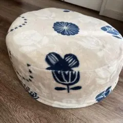 クッション 花柄　フリース素材　あったか