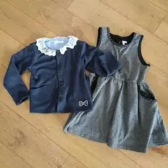 カーディガンとドレスのセット