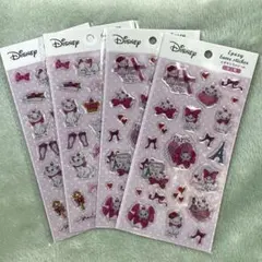 Disney マリーちゃん エポキシラメシール 4枚セット