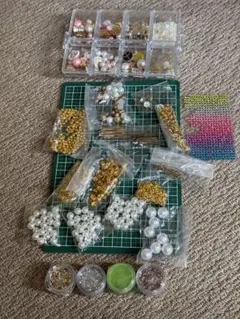 ビーズ・アクセサリー制作素材セット　レジン