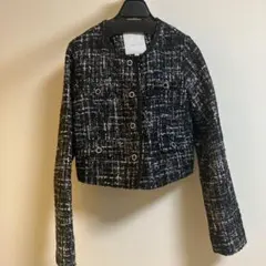 MERCURYDUO ツイードノーカラージャケット S
