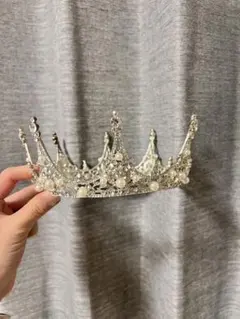 シルバー クラウン型 ティアラ