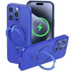iPhone 15 Pro ケース Magsafe対応 隠しスタンド パープル
