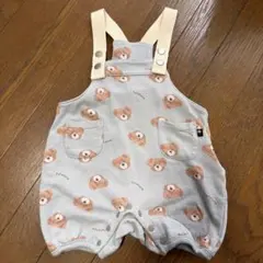 フタフタ　クマ柄ロンパース 70cm