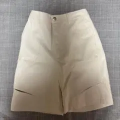 JEANASIS レザー ショートパンツ　ホワイト