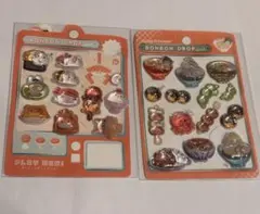 ボンボンドロップシール　和柄　和食　と　めしめしボンボンのおすそ分け2セット