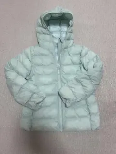 UNIQLO ダウンコート 130サイズ 淡い水色
