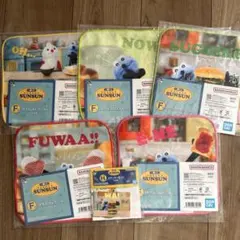 パペットスンスン　一番くじ　F賞　タオル　5種　ステッカー