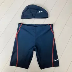 美品★NIKEナイキ男児水着＆スイムキャップ 120サイズ