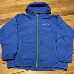 montbell ウィンドブレーカー 140 青