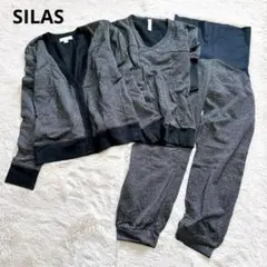 希少　配色切替　ニットカーディガン　セットアップ　3点セット　スウェット　部屋着