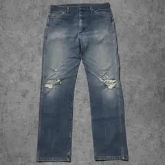 新品！00s Pledge プレッジ デニムパンツ　ダメージ加工　46 その2 値下❗️【傑作】Pledge三浦秀教監修ダメージ加工 デニム 48 希少