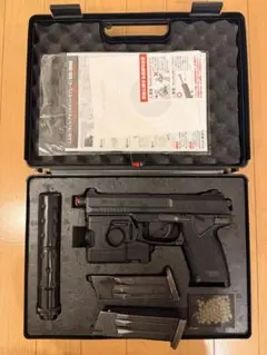 ヒ*ヲ様 【カスタム品】影縫 東京マルイ SOCOM MK23 フルセット 東京マルイ] SOCOM MK23 影縫/カゲヌイ LEDライト付 ステッピング