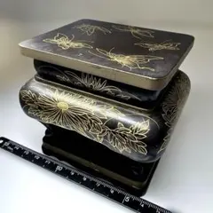 蒔絵沈金の能登国輪島塗漆器三宝 松と花模様 - メルカリ