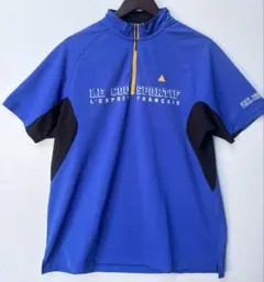 美品　le coq sportif ルコック ハーフジップ 半袖 シャツ Lのサムネイル