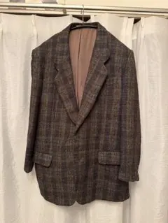 チェック柄ウールジャケット