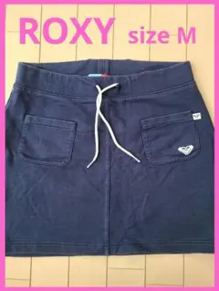 Roxy ロキシー ネイビー スカート スウェット地 M