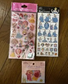 ディズニー プリンセス シール ステッカー 3点セット