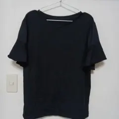 Honeys　フレア袖 ブラック Tシャツ 半袖　着用1回のみ　フォーマルのサムネイル