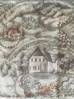 赤毛のアン グリーンゲイブルズ 風景 コットン生地