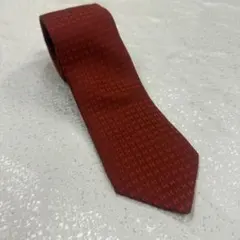 きなこ様　エルメス H総柄 ネクタイ ボルドー シルク100% 仏製 上品