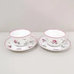 リチャードジノリ 廃盤品 アンティックローズ デミタスカップ&ソーサー