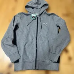 PUMA グレー スウェットパーカー フード付Sサイズ