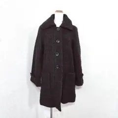 a.v.v ウール混ロングコート（M）ブラウン系 ミドル丈アウターのサムネイル