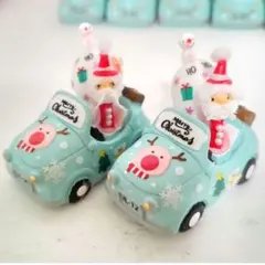 No.D186 ミニカーに乗ってプレゼントを配るサンタ♪ ★トナカイバージョン