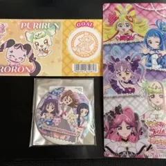 キミとアイドルプリキュア チケット風カード & チケットホルダー & 缶バッジ
