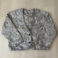 Ciaopanic ペイズリー柄 ノーカラージャケット ゴールド系